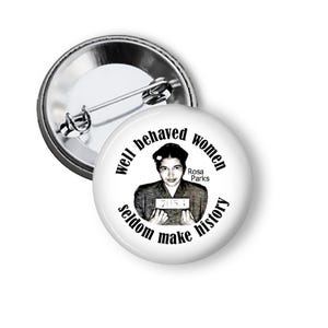 Rosa Parks Black History Pin Pinback Buttons B152