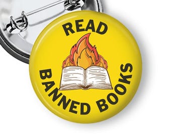Read Banned Books Pins and Fridge Magnets B476