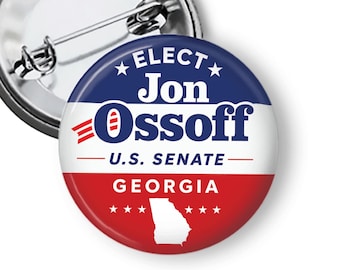 Botones de Jon Ossoff para el Senado, Pines de campaña para el Senado de Georgia, Botones de campaña 2026, Pines e imanes de campaña para el Senado B340