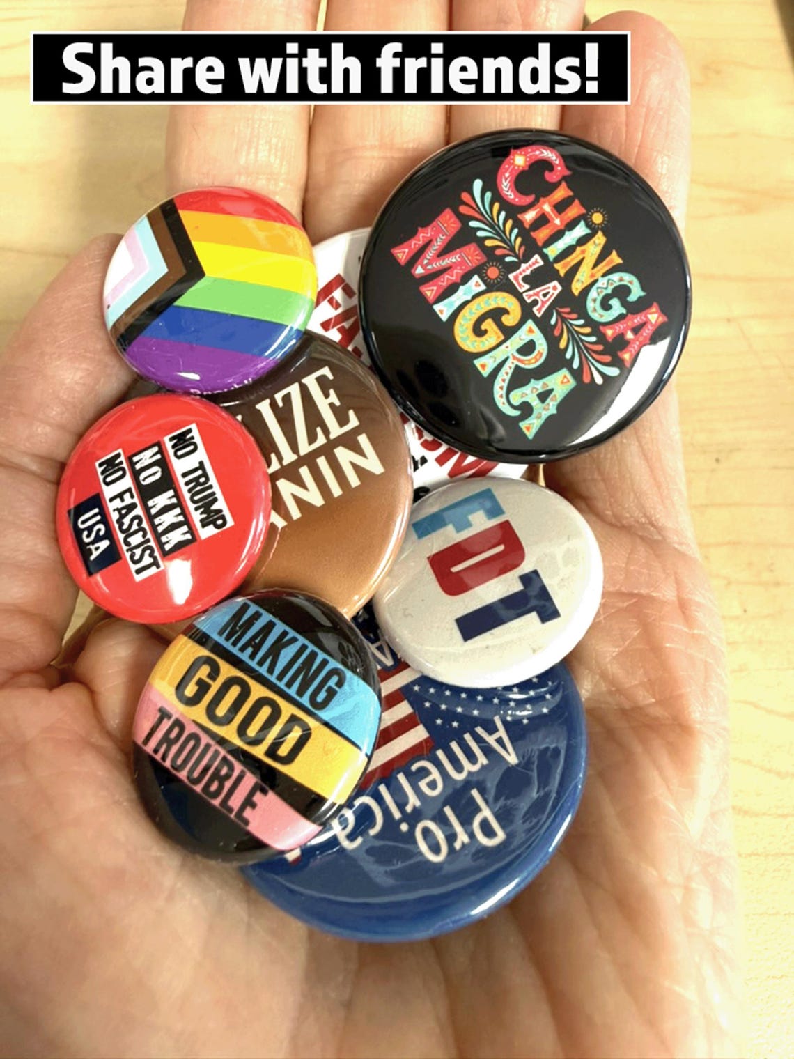 Protest Button Examples Anti Trump Protest Button, Impeach Trump Pin, 86 47 Save the World ...