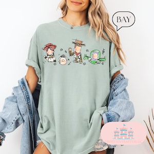 Comfort Color®  Disney Toy Story Land To Infinity and Beyond Shirt, Toy Story Characters Shirt, Disneyland Trip Shirt, Toy Story Shirt
