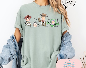 Comfort Color®  Disney Toy Story Land To Infinity and Beyond Shirt, Toy Story Characters Shirt, Disneyland Trip Shirt, Toy Story Shirt