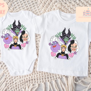 Camisa Happy Villaintine Day, camisa Disney Villains, camisa de San Valentín Villanos, camisa de San Valentín Cruella Cruella Hook Maléfica, camisa de Disney imagen 2