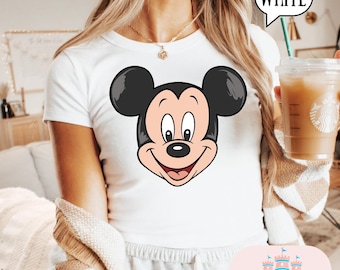 Camiseta vintage de Mickey para bebé, camiseta de Magic Kingdom para bebé, camisetas de Magic Kingdom, camiseta de parque para bebé para mujer, top corto