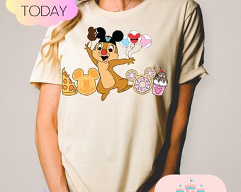 Camisa Chip y Dale, camisa Double Trouble, camisas de pareja de Disney, camisas de la familia Disney, camisa del día de San Valentín, camisa de vacaciones de Disney