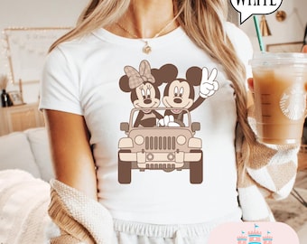 Mickey and Minnie Baby Tee, Magic kingdom Baby Tee, Magic Kingdom Shirts, Womens baby tee park shirt, crop top