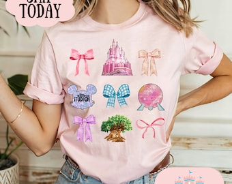 Disney Parks Shirt, vier Parks Disney World Shirt, Schloss Disney Shirt, Magic Kingdom Shirt, 4 Parks Shirt, Buntes Disney Shirt, Epcot T-Shirt