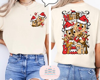 Comfort Color® Disney Shirt, Chip and dale christmas shirt,disney chip and dale christmas, disney christmas shirt, disneyworld christmas