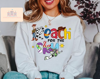 Reach For The Sky Shirt, Disney Toy Story Shirt, Disney Character shirts, Disney Family Trip shirt, Disney Group shirt, Family Vacation 2022