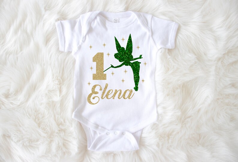 Tinkerbell first birthday Tinkerbell birthday shirt disney shirt, Tinkerbell Birthday bodysuit Fairy birthday shirt