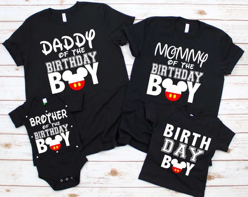 Mickey Mouse birthday shirt Boy Family Shirts Mickey Etsy