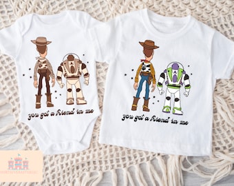 You&#39;ve Got A Friend In Me Shirt, Retro Vintage Toy Story Shirt, Retro Checkered Disney Shirt, Disneyland Shirt, Kid Youth Toddler T-shirt