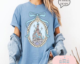 Camiseta con el castillo de Disney Comfort Color®, dibujo del castillo de la princesa, camiseta mágica, camiseta con el castillo vintage, vacaciones familiares de Disney, castillo1