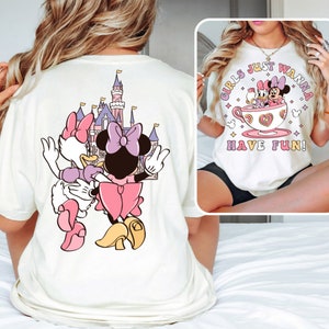 Disney Minnie Daisy Summer Shirt, Girls Just Wanna Have Sun, Disney Besties Shirt, Disneyworld Shirt, Disney Summer Shirt image 2