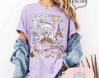 Camisa a juego para parejas de Disney del Festival del Chef del Mouse Remy del Instituto Culinario "Estoy aquí para comer" de Comfort Color® Ratatouille Le Pettie