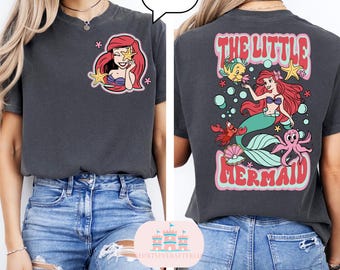 Ariel13, Camiseta Comfort Colors® de La Sirenita, Camiseta Disney, Camiseta de La Sirenita Ariel para mujer, Camiseta de Ariel Sirena, Camiseta de Ariel