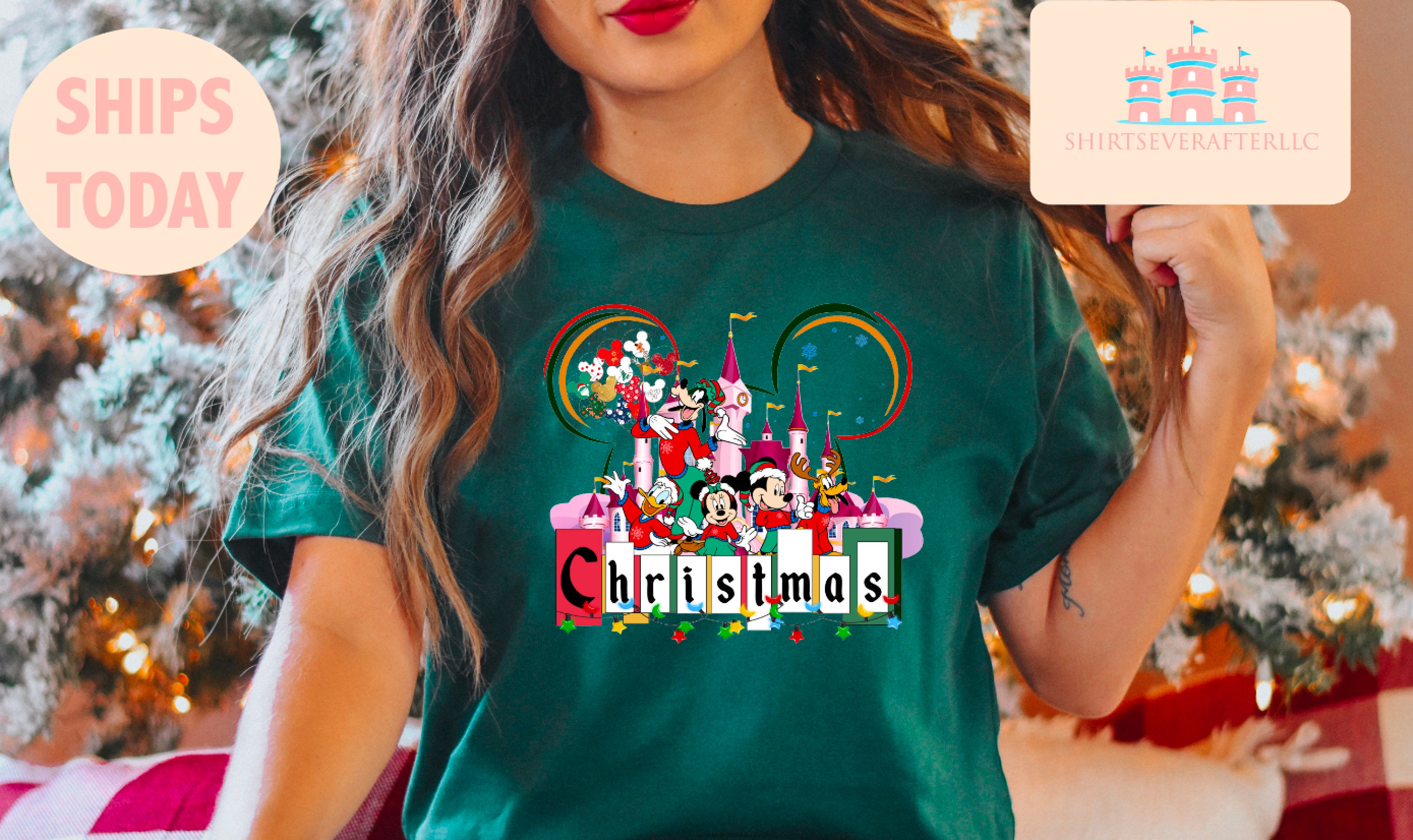 Disney christmas sales tee shirts