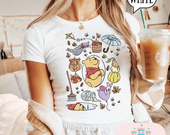 Winnie de Poeh-babyt-shirt, Magic Kingdom-baby-T-shirt, Magic Kingdom-shirts, damesbaby-T-shirt park, crop top
