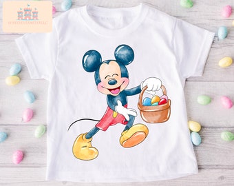 Glad påsk Disney påsktröjor, Kalle påsk Disney-tröja, personlig Disney-tröja, Disney-familjetröjor, Minnie Egg Musse Ägg