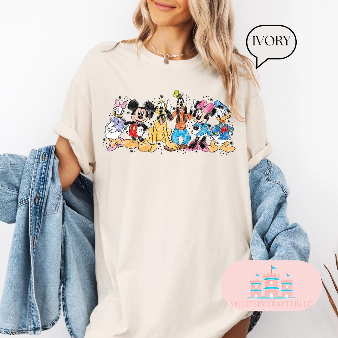 Camiseta retro de Minnie Mouse Comfort Color®, camiseta de viaje de Minnie, camiseta de Minnie, camiseta de viaje de Disney para niñas, camiseta de vacaciones de Disney