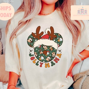 Merry mama, Merry Mini, Matching christmas holiday Family, Mama and minin retro, jolly mama jolly mini, minnie christmas shirt