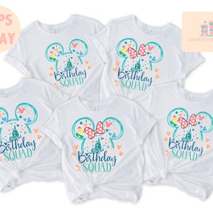 Disney Birthday Shirt, Disney Birthday Girl Shirt, Mickey And Friends Birthday Shirt, Disney Birthday Squad, Disney Birthday Family Shirts