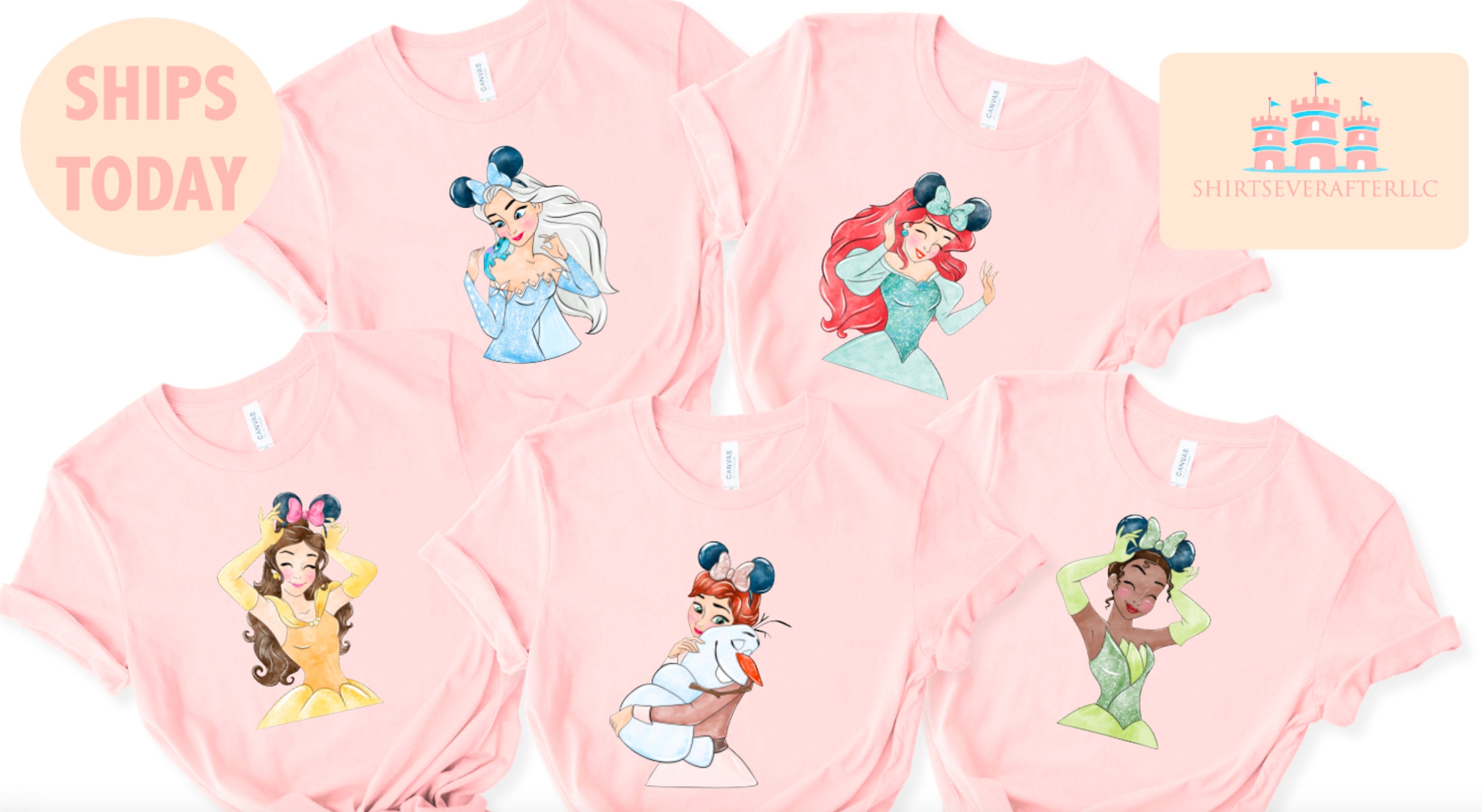 Discover Camiseta Las Princesas de Disney Hermosa Linda Vintage para Hombre Mujer