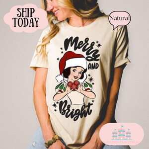 Retro Disney Christmas Sweatshirt, Disney Princess Christmas Sweatshirt, Princess Characters Shirts, Cute Disney Christmas Shirt