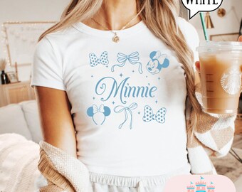 Minnie Mouse Baby Tee, Magic kingdom Baby Tee, Magic Kingdom Shirts, Womens baby tee park shirt, crop top