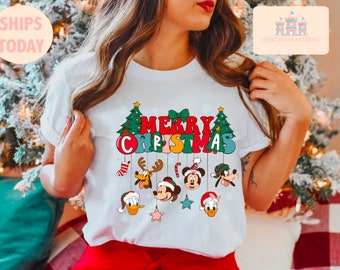 Vintage Mickey And Friend Christmas Shirt,Disney Ears Christmas Shirt,Disney Christmas Shirt,Disney Trip Shirt,Disney Family Christmas Shirt