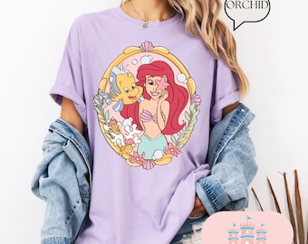 Comfort Color® shirt, Retro Disney Ariel Princess Shirt, Princess Shirt, Disney Trip T-Shirt, Disney Princess, Little mermaid shirt