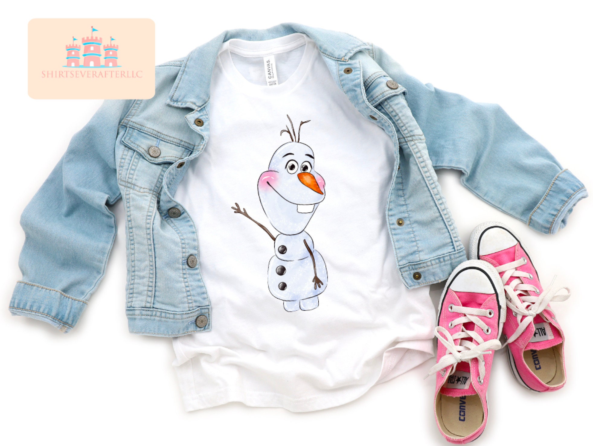 Discover オラフ メンズ レディース Tシャツ Olaf 雪の女王 Disney Princess Frozen 魔法の王国 Elsa Anna