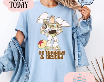 Camiseta de Toy Story Buzz Lightyear, camiseta de Disney para niños, camiseta de Toy Story, camiseta de Infinity and Beyond, camiseta de Disney para niños, camiseta de Disneyland, camiseta de Disney