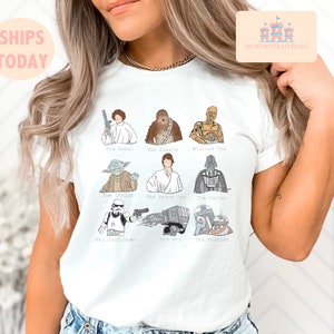 Star Wars Disney Shirt,Vintage Star Wars Shirt,Star Wars Logo Shirt,Darth Vader,Baby Yoda,Star Wars Gift,Matching, holiday gift