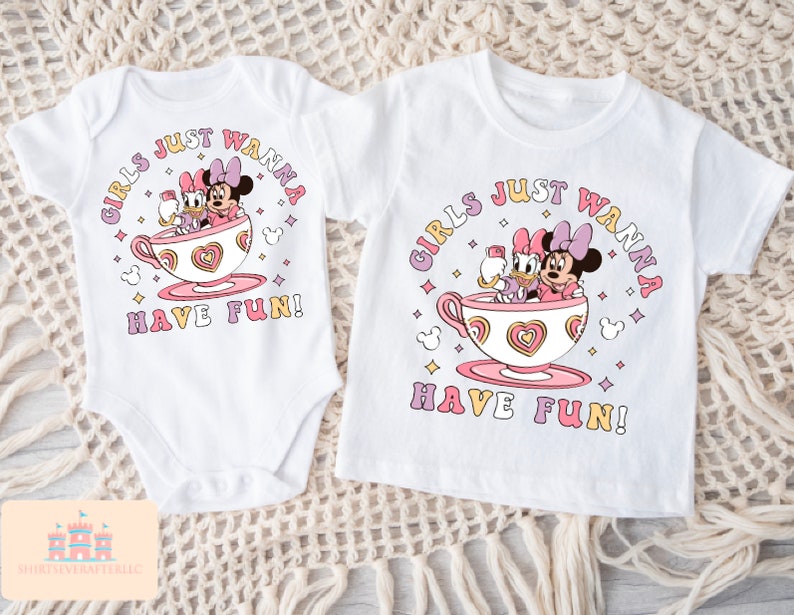 Disney Minnie Daisy Summer Shirt, Girls Just Wanna Have Sun, Disney Besties Shirt, Disneyworld Shirt, Disney Summer Shirt image 6