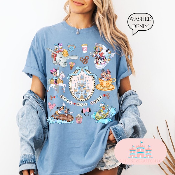 Comfort Color®  Disney Castle Shirt, Princess castle Sketch, magical shirt, Vintage castle shirt, Disney Family Vacation, castle1