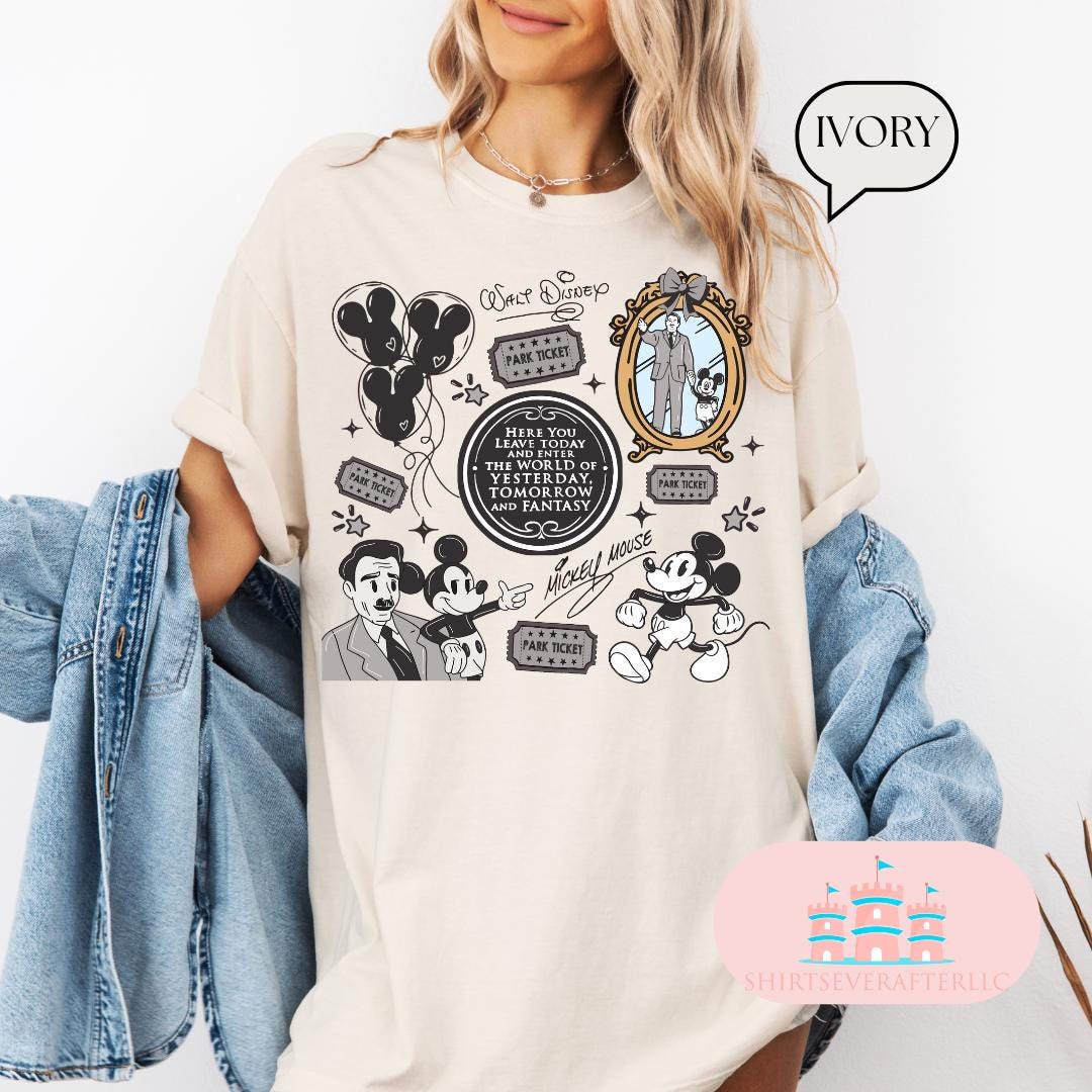 Comfort Color® Mickey checkered Shirt, Disneyland retro Mickey Shirt, mickey mouse Shirt, Mickey snack shirt