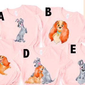 Lady And The Tramp Shirt,Disney Couple love shirt,Disney lady and tramp shirt, magic kingdom shirt, disney world shirt, disney land shirt