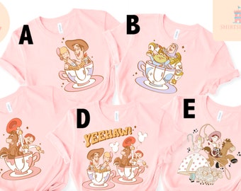Camisas de Toy Story, camisa de Toy Story Land, camisa de Jessie y diana, camisas de Disneyland, camisa de Disney World, camisas de Disney, camisa de la familia Disney