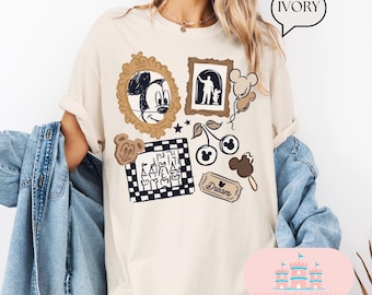 Comfort Color® Mickey checkered Shirt, Disneyland retro Mickey Shirt, mickey mouse Shirt, Mickey snack shirt