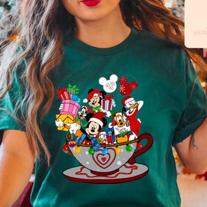 Mickey And Friend Christmas Shirt,Disney teacup Christmas Shirt,Disney Christmas Shirt,Disney Trip Shirt,Disney Family Christmas Shirt