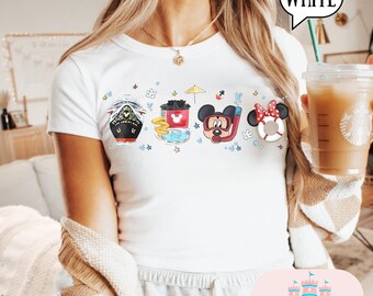 Mickey Sommer Baby T-Shirt, Magic Kingdom Baby T-Shirt, Magic Kingdom T-Shirt, Damen Baby T-Shirt, Park Shirt, bauchfreies Top