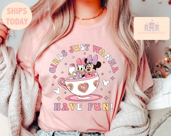 Disney Minnie Daisy Summer Shirt, Girls Just Wanna Have Sun, Disney Besties Shirt, Disneyworld Shirt, Disney Summer Shirt