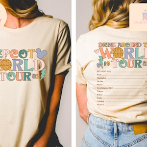 Disney Epcot World Tour Shirt, Retro Disney Epcot Shirt, Mickey And Friends, Epcot Center 1982 Shirt, Drinking Around The World,Disney Shirt