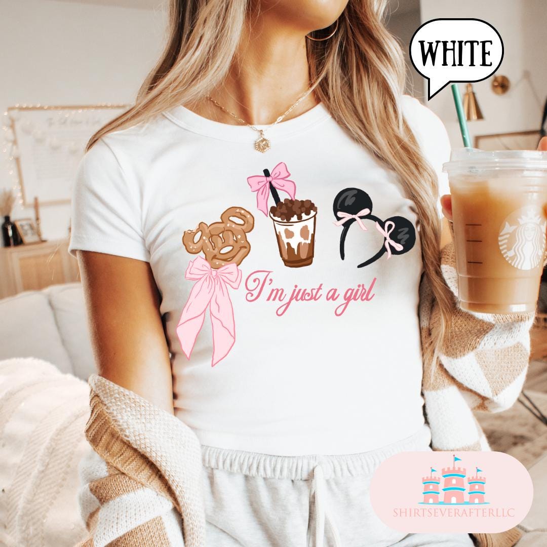 Just a girl Baby Tee, Magic kingdom Baby Tee, Magic Kingdom Shirts, Womens baby tee park shirt, crop top