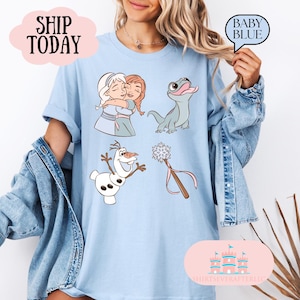 Elsa Shirt, Frozen Shirts, Princess Elsa Bow Shirts, Disney Girls Trip, Disney World Shirts, Disneyland Shirt,  Frozen coquette shirt