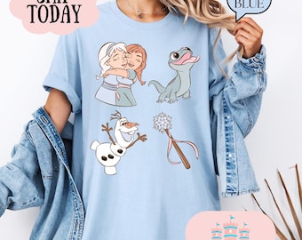 Elsa Shirt, Frozen Shirts, Princess Elsa Bow Shirts, Disney Girls Trip, Disney World Shirts, Disneyland Shirt,  Frozen coquette shirt