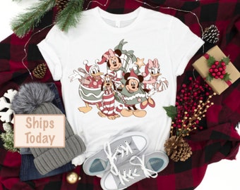 Vintage Mouse And Friends Christmas Shirt, mouse Christmas Shirt,Christmas Shirt,park Trip Shirt, Family Christmas Shirt