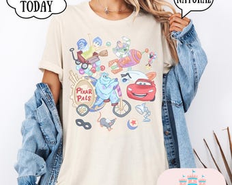 Pixar Watercolor Disney Toy Story Shirt, Pixar Toy Story T-shirt, Woody Jessie Buzz Alien Rex Tee, Disneyland Family Matching Trip