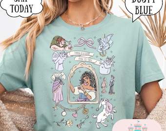Disney Esmeralda Coquette Bow T-shirt, The Hunchback Of Notre Dame Shirt, Gift For Her, WDW Disneyland Girls Trip 2025